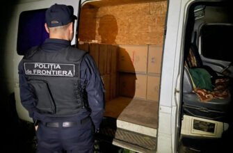 FOTO// Captură nocturnă de țigări de contrabandă, la sud, în sumă de peste 800 000 lei