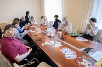 FOTO// Deputații au participat la un exercițiu de simulare a vederii slabe