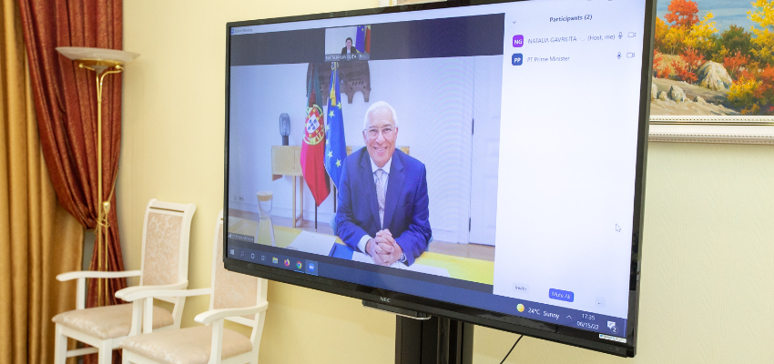 natalia gavrilita a avut o convorbire telefonica cu premierul republicii portugheze antonio costa