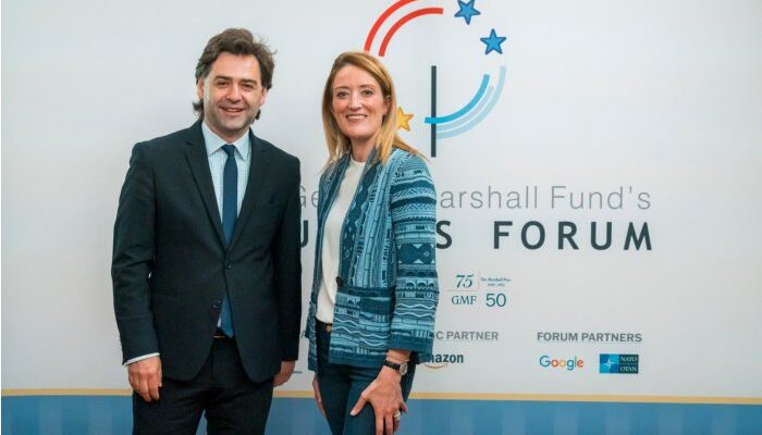 nicu popescu a avut o intrevedere cu presedinta parlamentului european roberta metsola