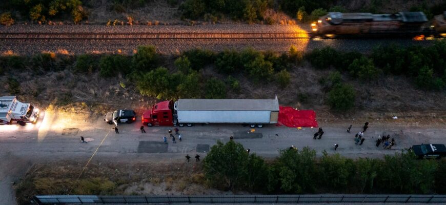 peste 40 de oameni au fost gasiti morti intr un camion in texas
