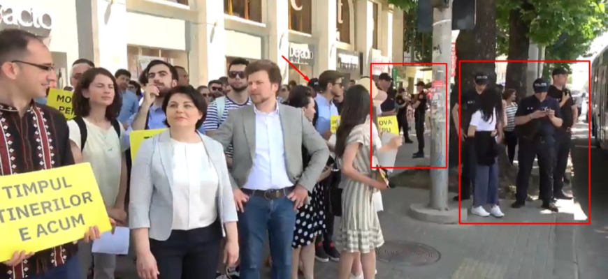 zeci de politisti carabinieri si agenti spps au asigurat paza nataliei gavrilita cat s a plimbat pe bd. stefan cel mare