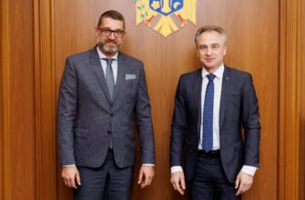 Secretarul de stat Veaceslav Dobîndă a avut o întrevedere cu ambasadorul agreat al României în Republica Moldova