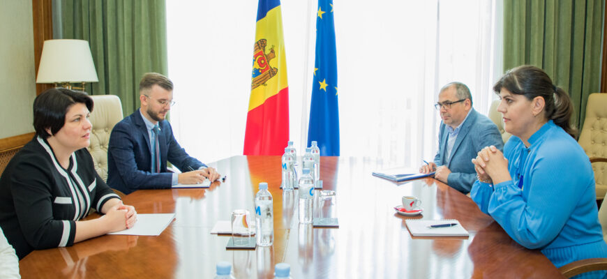 Prim-ministrul Natalia Gavrilița a avut o întrevedere cu Laura Codruţa Kövesi. Populismele - la ordinea zilei 1 20220712 m4 5899