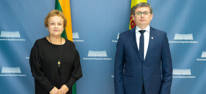Președintele Parlamentului, Igor Grosu, s-a întâlnit cu o delegație de parlamentari lituanieni 1 52208867110 79a1e916ba k