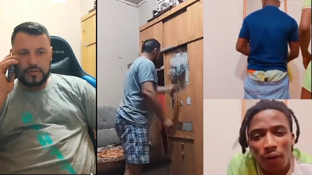 VIDEO// Un moldovean ”și-a ieșit din pepeni” după ce a aflat că iubita l-ar fi înșelat cu mai mulți bărbați de culoare