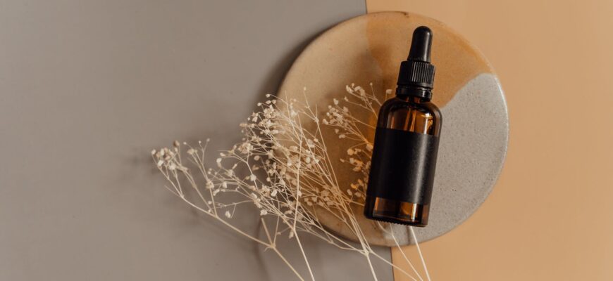 brown bottle with black sticker