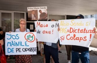 FOTO// Protest în susținerea Marinei Tauber: Partidul „ȘOR” îi stă guvernării ca un os în gât, pentru că este singurul care lucrează pentru oameni