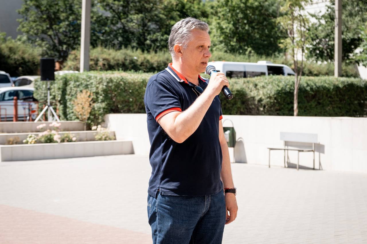 FOTO// Protest în susținerea Marinei Tauber: Partidul „ȘOR” îi stă guvernării ca un os în gât, pentru că este singurul care lucrează pentru oameni