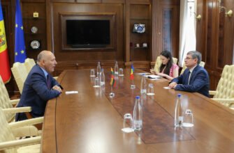 Președintele Parlamentului a avut o întrevedere de rămas bun cu ambasadorul Lituaniei, Kestutis Kudzmanas