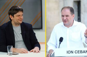 Andrei Spînu îi arată locul lui Ion Ceban după lansarea partidului: ”Ion, ești hazliu”