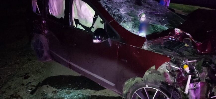 un sofer beat a provocat un accident in lant la drochia