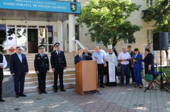La Ialoveni a fost inaugurat monument în cinstea colaboratorilor MAI