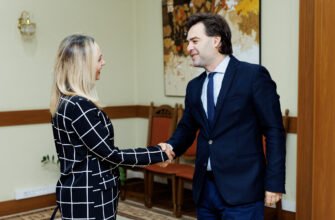 Vicepremierul Nicu Popescu s-a întâlnit cu ambasadoarea Albaniei în Republica Moldova, Donika Hoxha