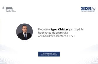 Deputatul Igor Chiriac va participa la Reuniunea de toamnă a Adunării Parlamentare a OSCE
