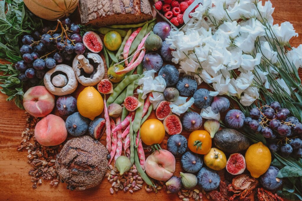 flatlay photography of fruits