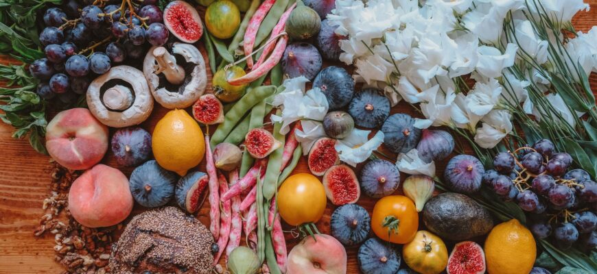 flatlay photography of fruits
