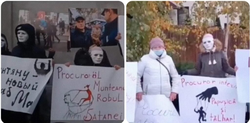 Mai mulți cetățeni au protestat din nou în fața casei Procurorului interimar, Ion Munteanu. Aceștia s-au ales cu amenzi