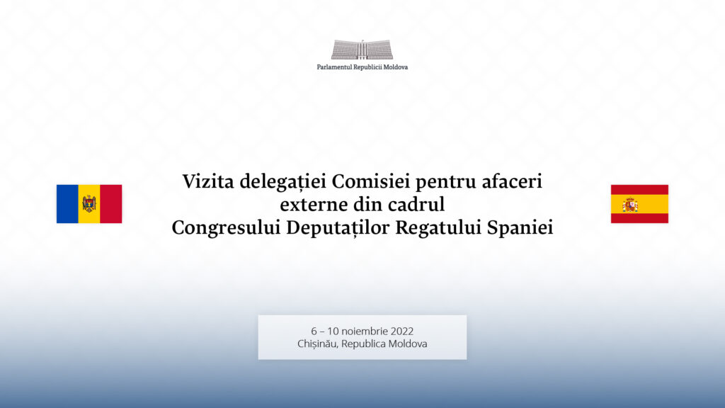 Un grup de parlamentari spanioli efectuează o vizită în Republica Moldova 1 vizite noiembrie spania