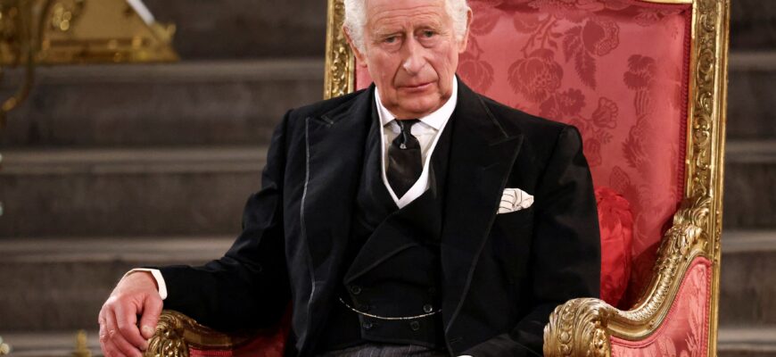 britains king charles iii attends the presentation of news photo 1664820972