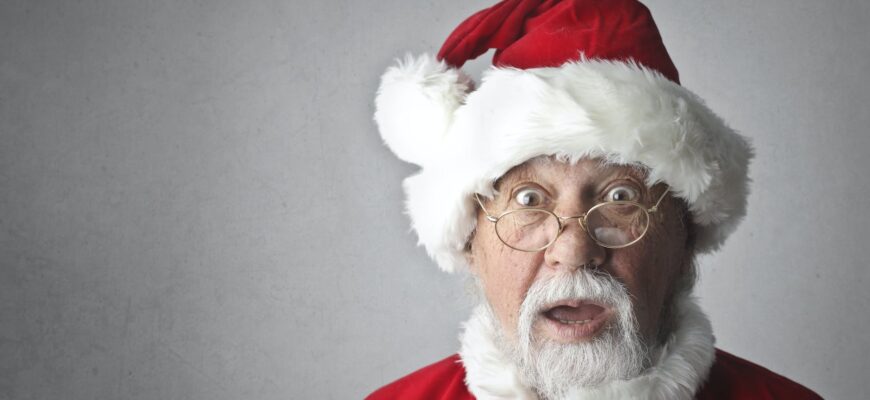 man in santa claus costume