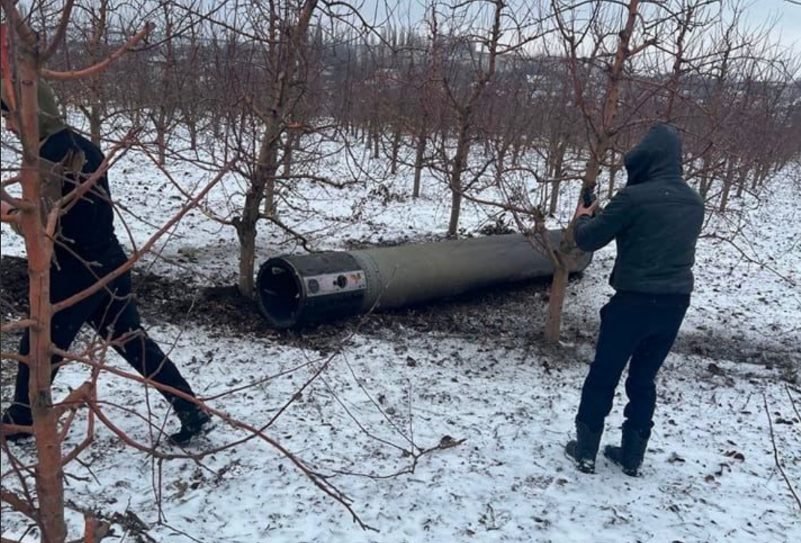 VIDEO// Momentul exploziei rachetei care a fost găsită într-o livadă din Briceni