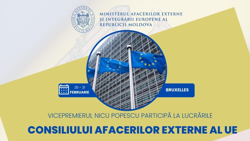 Șeful diplomației Republicii Moldova, Nicu Popescu, efectuează o vizită de lucru la Bruxelles, capitala Regatului Belgiei