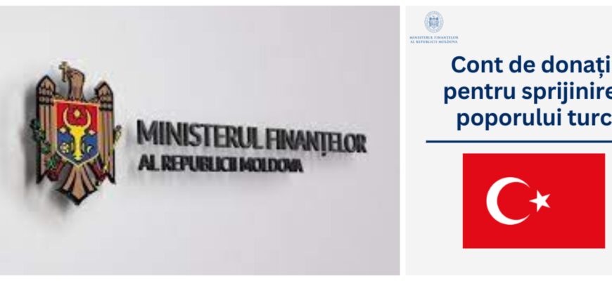 ministerul finantelor a deschis cont de donatii pentru poporul turc