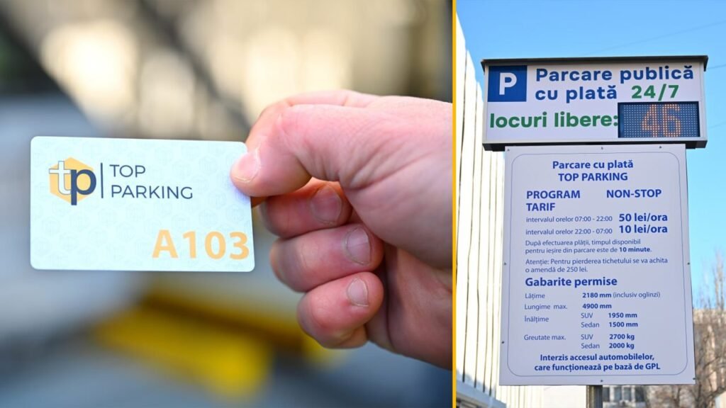 FOTO// Condiții STRICTE și prețuri de TOP! Cea mai SCUMPĂ parcare din Chișinău - O zi de parcare echivalează cu un sfert din salariu minim a moldovenilor