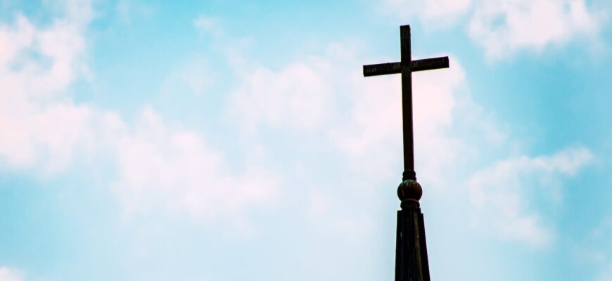 silhouette of cross