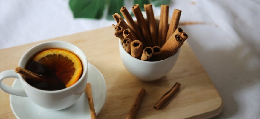 lemon tea served on teacup
