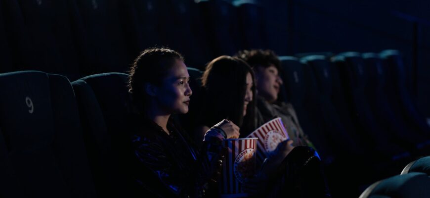 friends at a movie theater