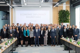 Premierul Dorin Recean a participat la deschiderea mesei rotunde dedicate diplomației economice, care se desfășoară la Chișinău, în perioada 10 - 13 aprilie