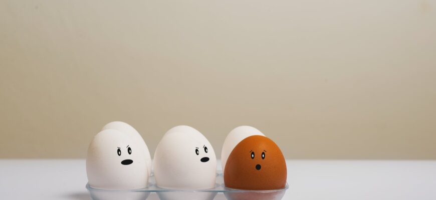 eggs in tray on white surface