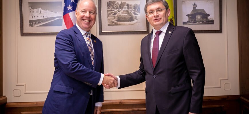 Președintele Parlamentului a avut o întrevedere cu Ambasadorul Statelor Unite ale Americii în Republica Moldova