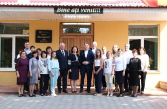 Prim-ministrul Dorin Recean a vizitat gimnaziul „Mihai Eminescu" din satul Ulmu