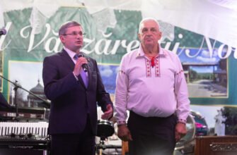 Președintele Parlamentului, Igor Grosu, alături de locuitorii satului Vărzăreștii Noi din raionul Călărași, la evenimentele dedicate celor 498 de ani de la prima atestare documentară a localității