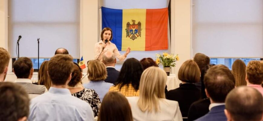 maia sandu s a intalnit cu moldovenii din new york