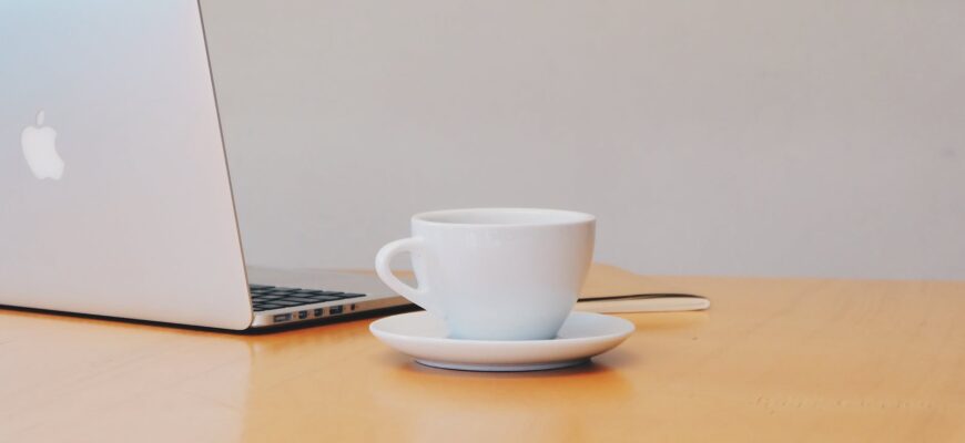 close up of tea cup on table
