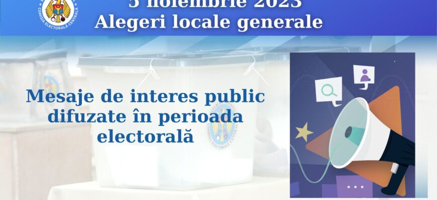 trei mesaje de interes public