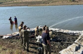 MAI informează: Specialiștii au detonat componenta cu explozibil a rachetei prăbușite în lacul Hârbovăț, raionul Anenii Noi