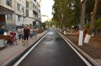 FOTO// Continuă modernizarea curților în orașul Orhei