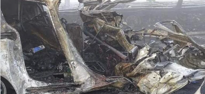 accident rutier grav