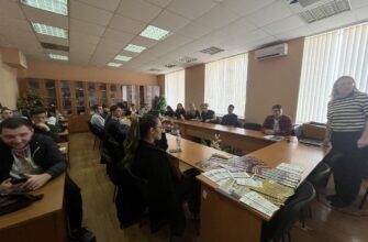 Un grup de studenți din Găgăuzia au participat la o sesiune de informare despre activitatea legislativă, organizată de Oficiul teritorial de informare al Parlamentului din Comrat