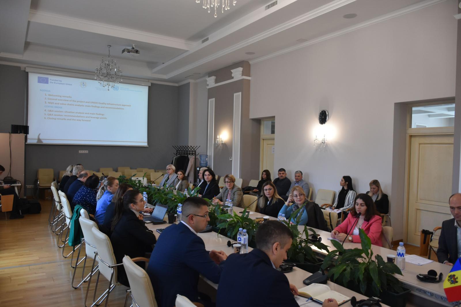 Atelier de validare a Studiului de analiză a capacităților instituțiilor SNIC și a cererii pentru serviciile acestora din lanțul valoric al cărnii, al păsărilor de curte și al produselor lactate din Moldova