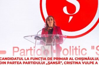 Cristina Vulpe, candidat din partea partidului “ȘANSĂ” pentru funcția de primar al municipiului Chișinău, a prezentat programul său de dezvoltare a capitalei