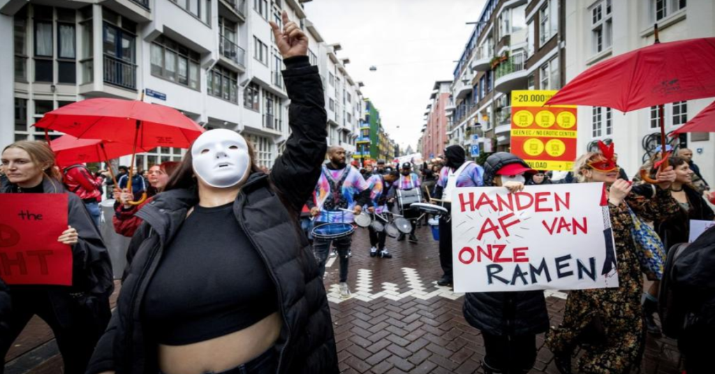 lucratorii sexuali din amsterdam au protestat