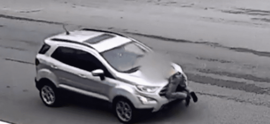 o soferita a lovit un barbat si a fugit