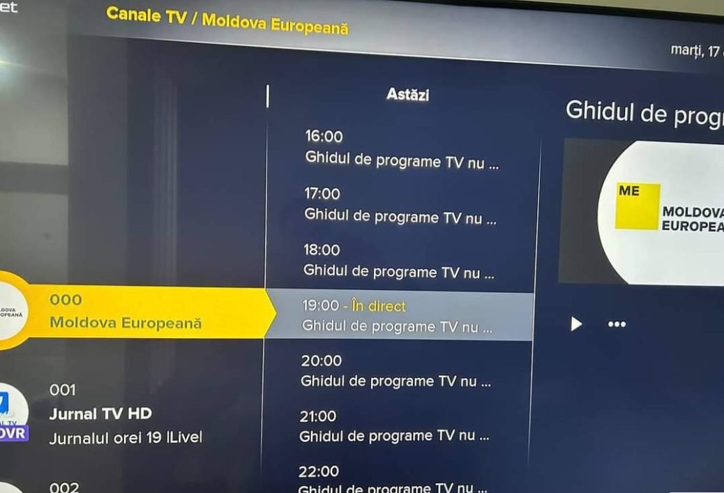 Compania Starnet, amendată cu 15 mii de lei pentru includerea postului TV „Moldova Europeană”