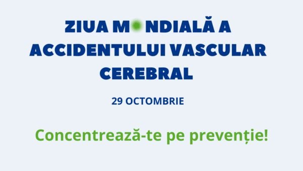 Concentrați-vă pe prevenție – este genericul Zilei mondiale de prevenire a acidentului vascular cerebral